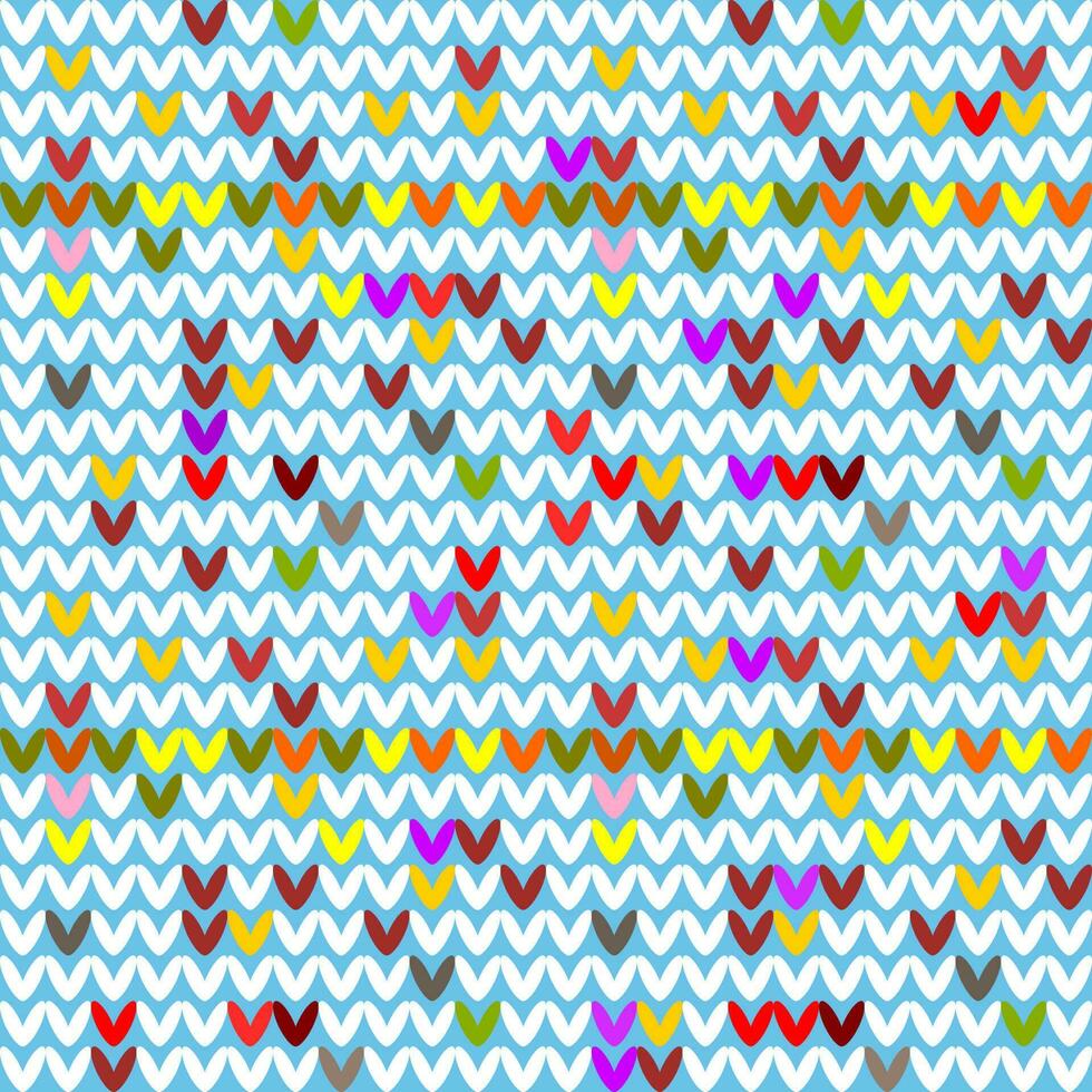 Seamless pattern. Colorful geometric background with zigzag lines. vector