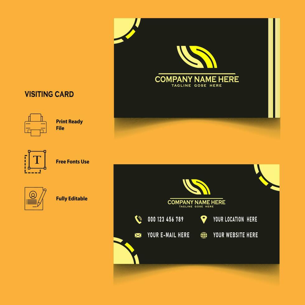 creative visiting card design vector