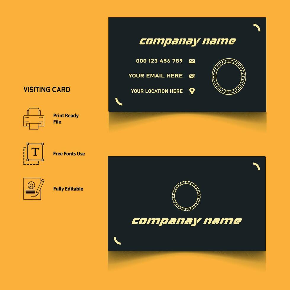 creative visiting card design vector