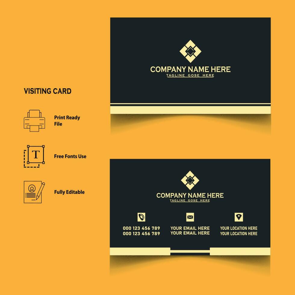 creative visiting card design vector