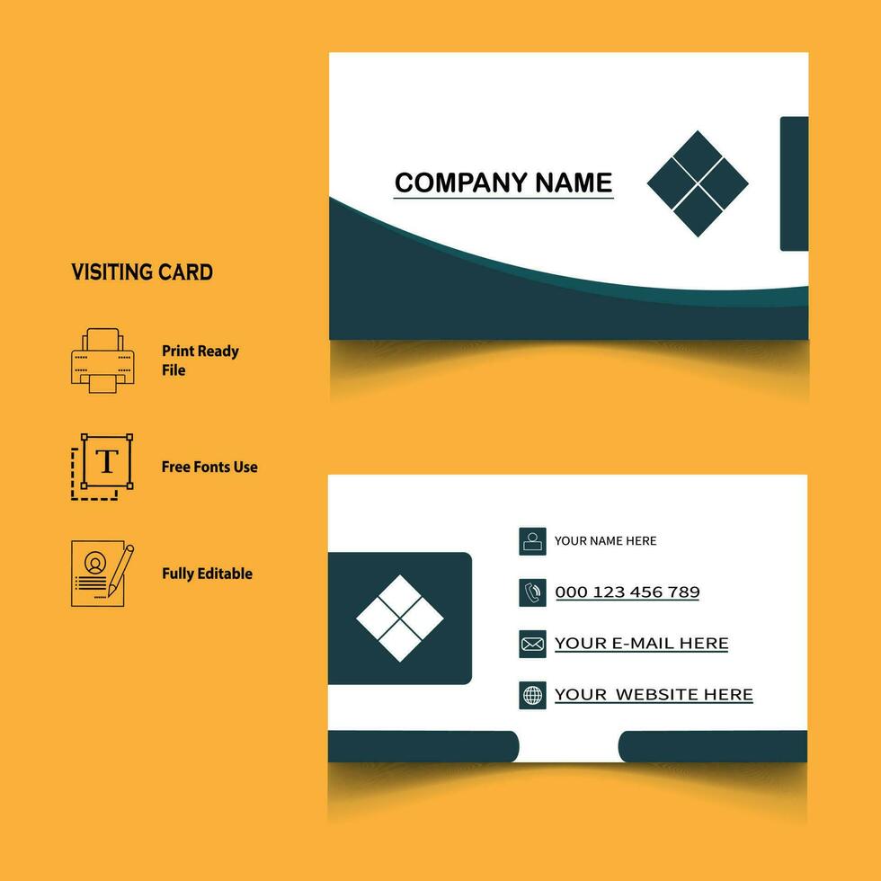 creative visiting card design vector
