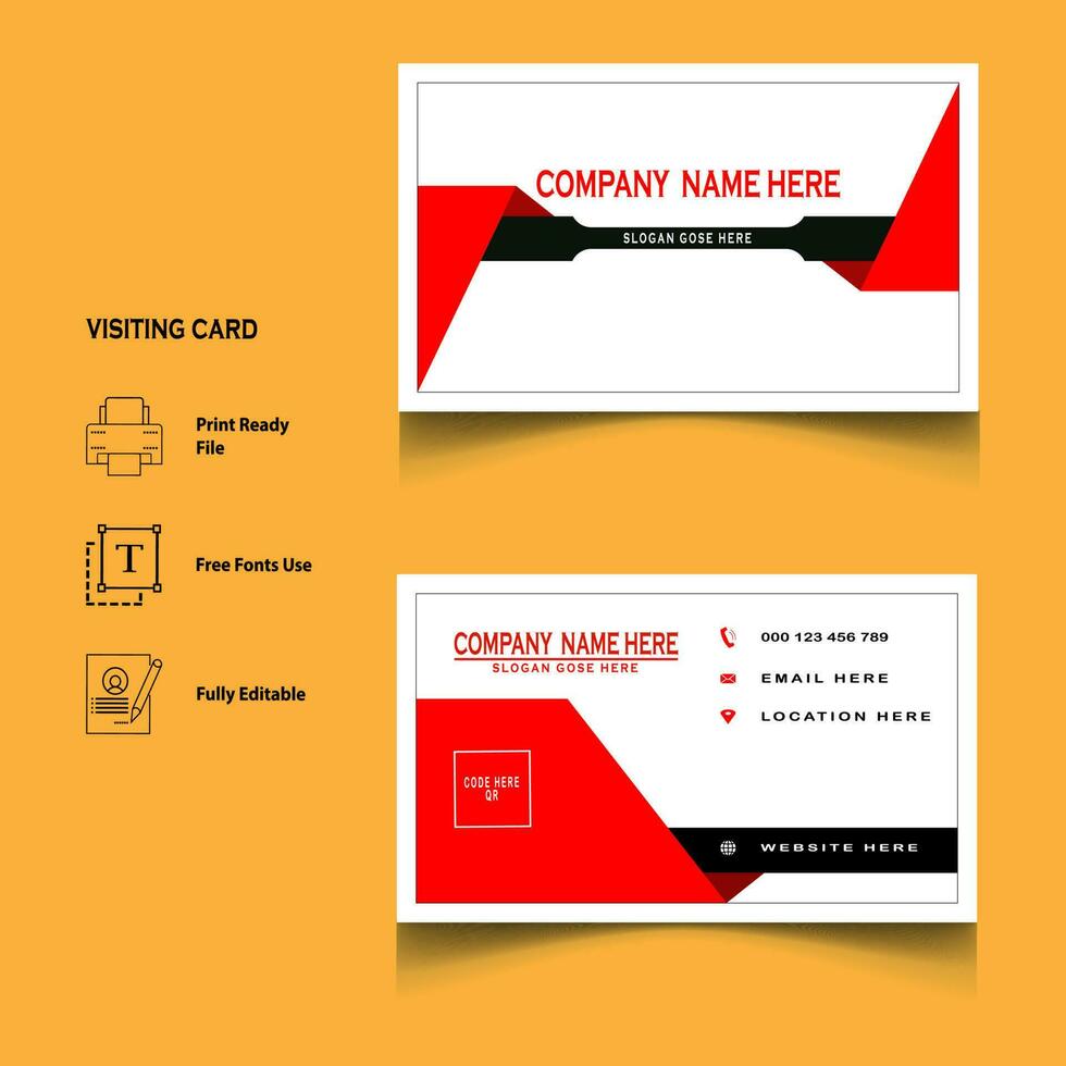 creativo visitando tarjeta diseño vector
