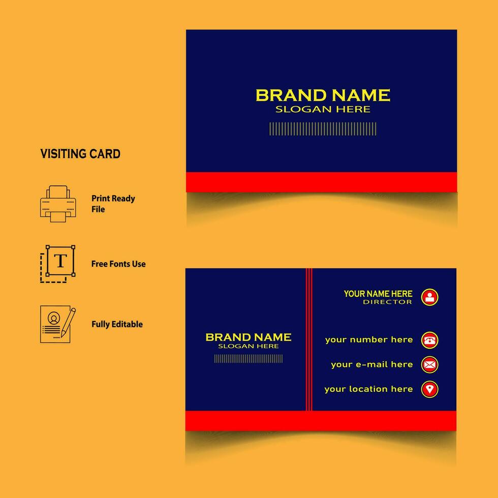 creative visiting card design vector
