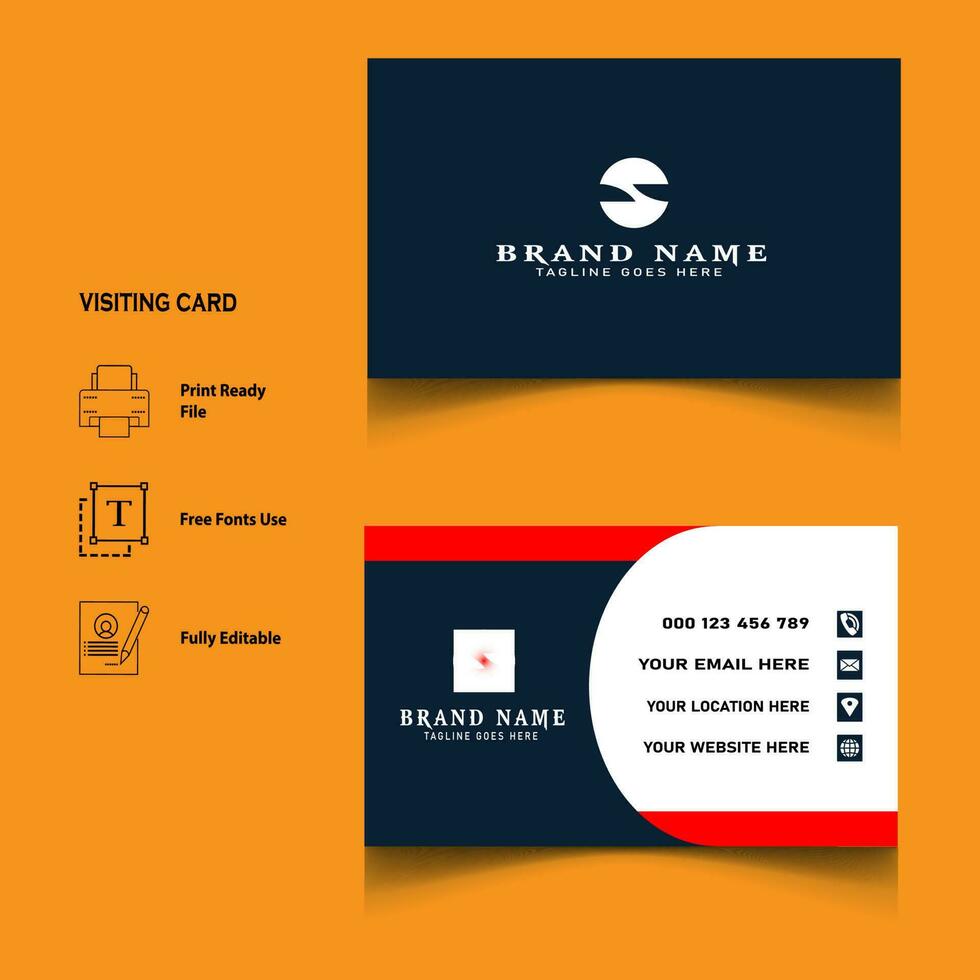 creative visiting card design vector