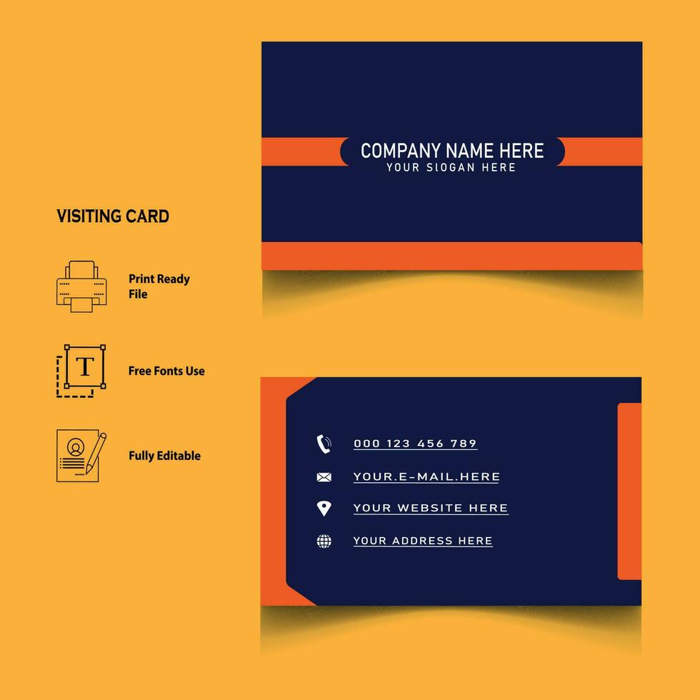 creative visiting card design vector