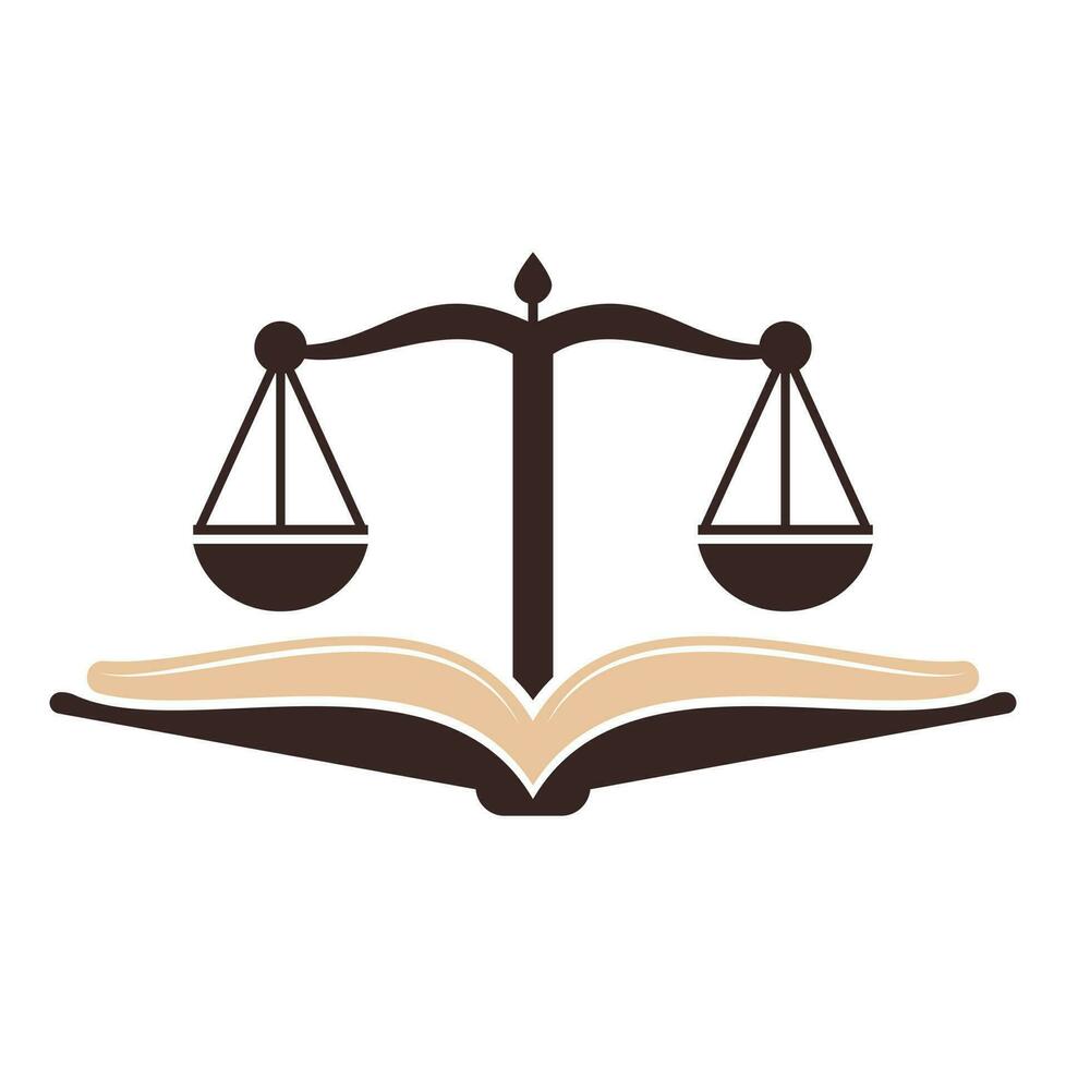 Book law firm logo design icon vector. Law Education Logo Template Design Vector. vector