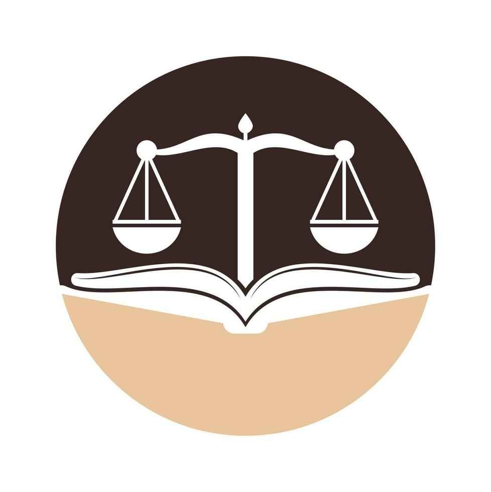 Book law firm logo design icon vector. Law Education Logo Template Design Vector. vector