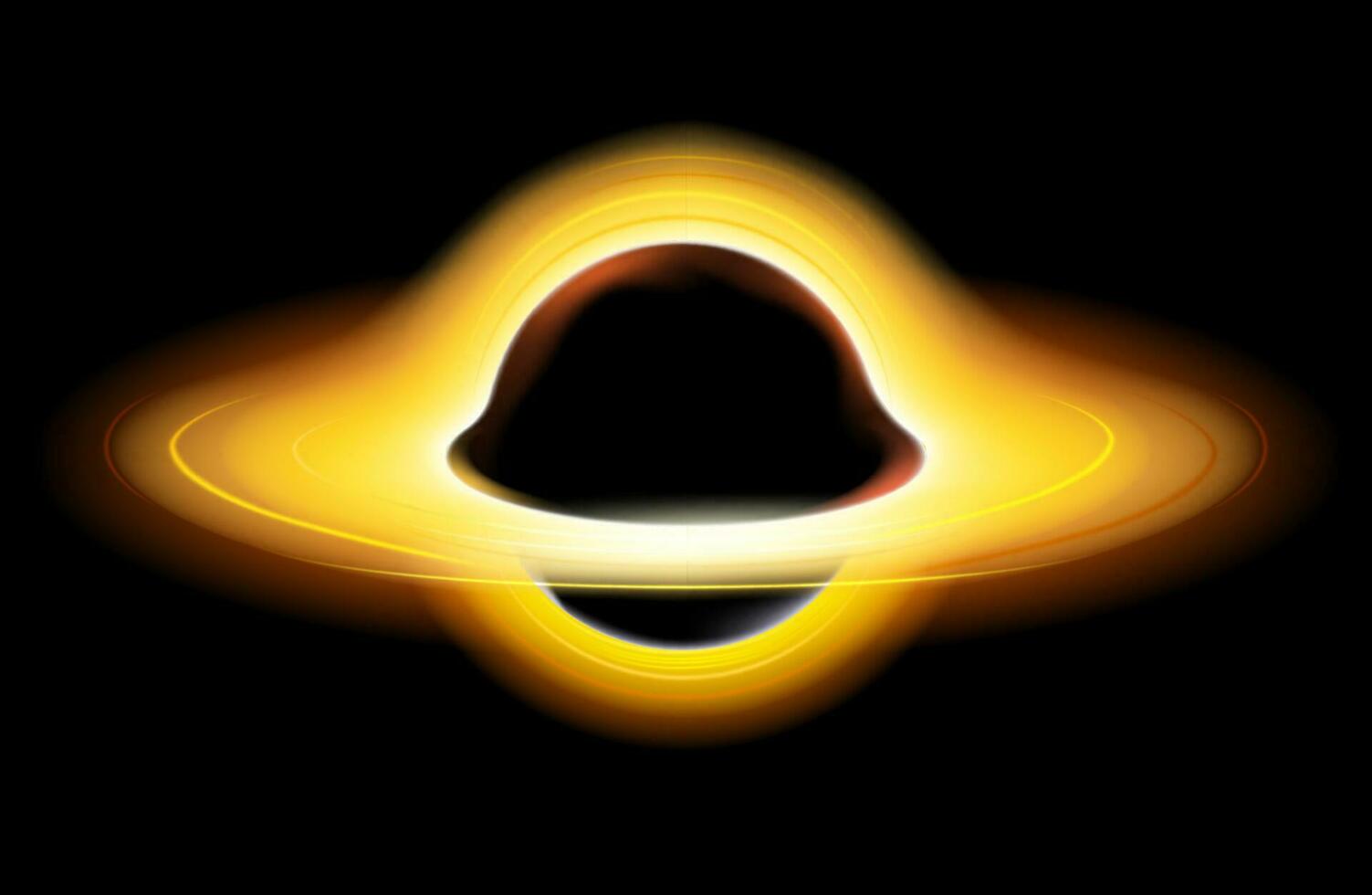 illustration of black hole vector