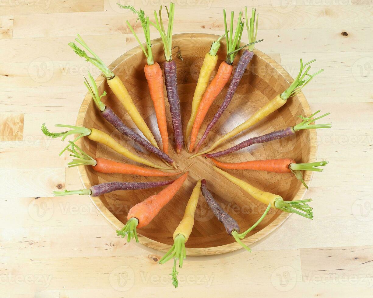 Colorful Rainbow Carrot photo