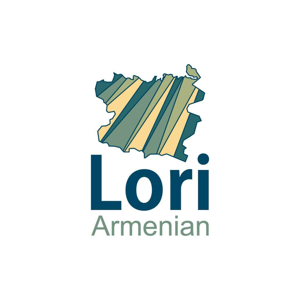 Lori State and regions map on Armenia map. Map of Armenian Province of Lori vector