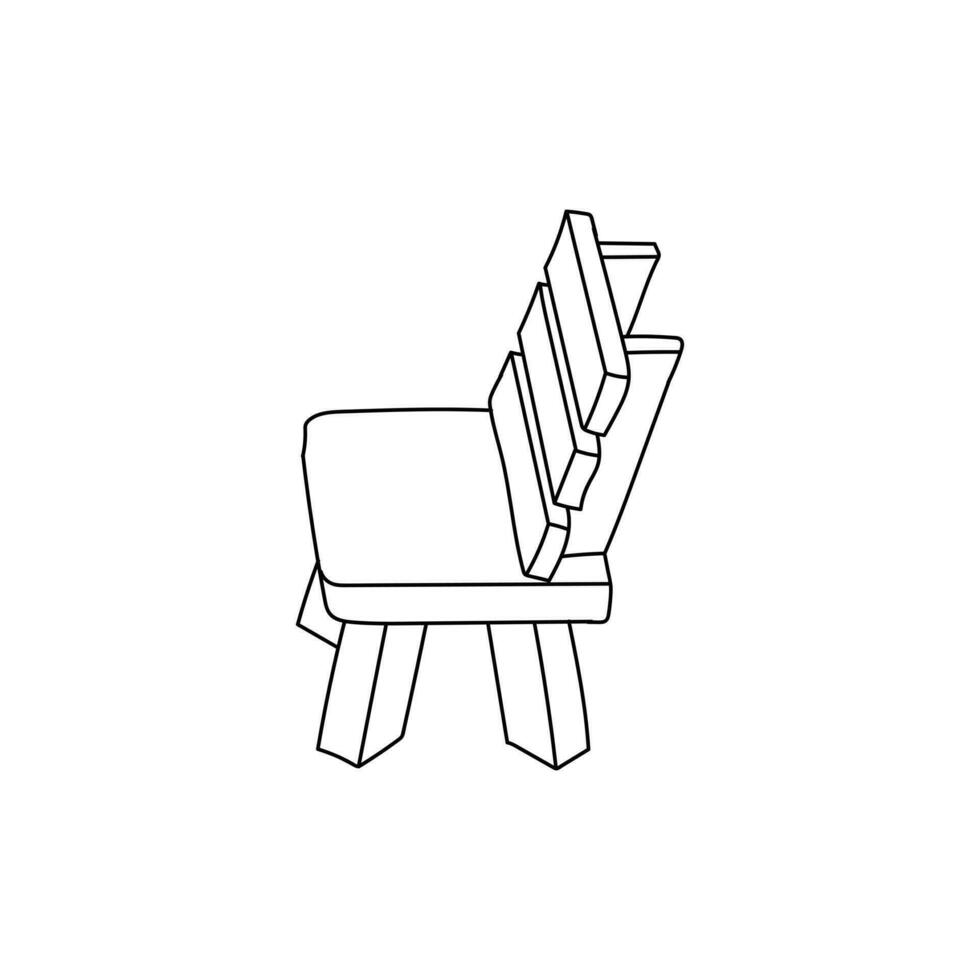 Table Relax Line Simple Logo vector