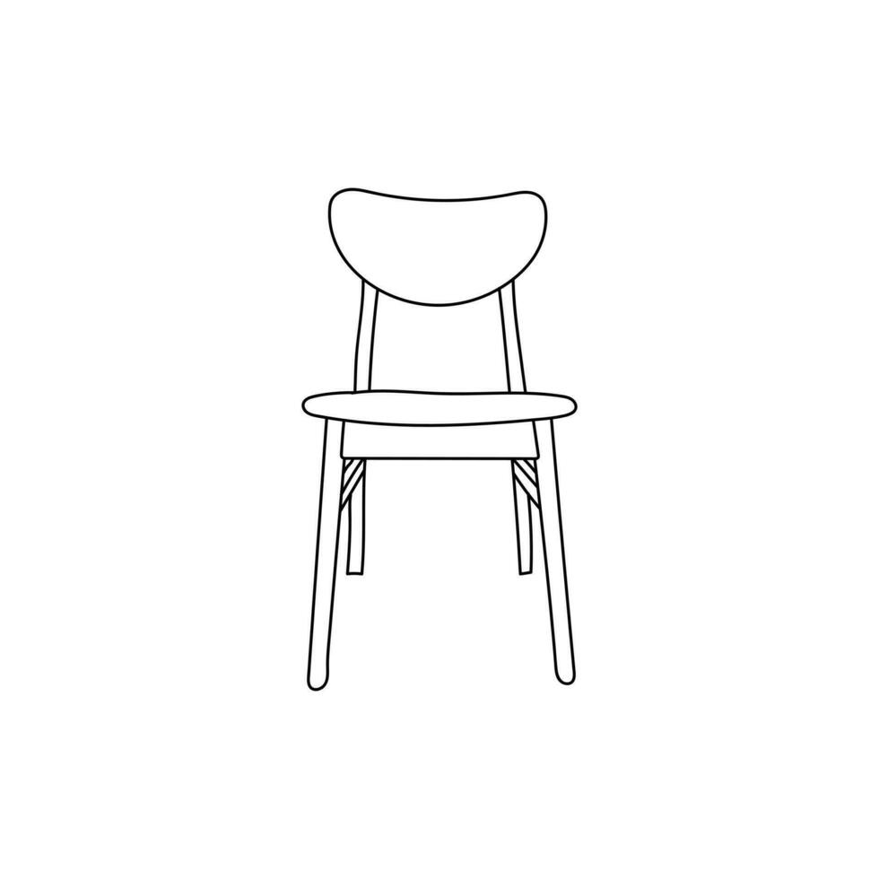 Isolated icon simple chair vector illustration. simple chair furniture logo. Modern logo icon template vector design