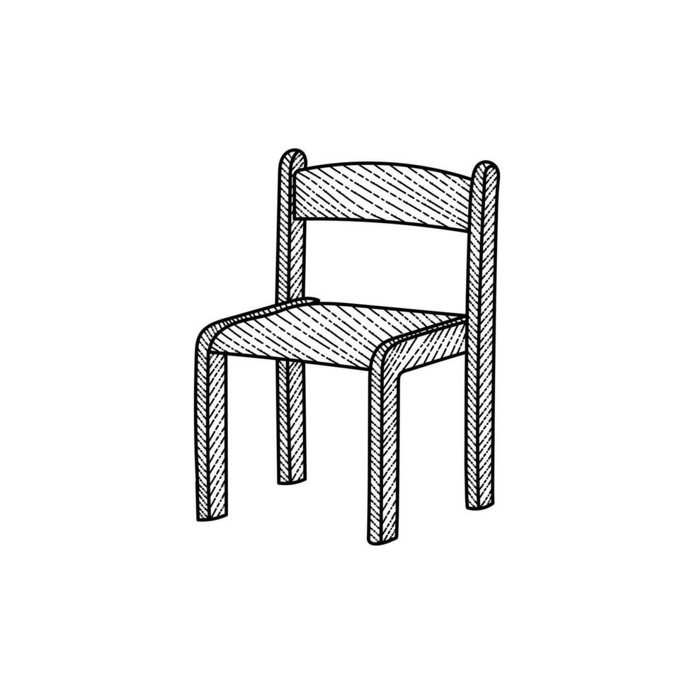 silla línea icono, contorno vector firmar, lineal estilo pictograma aislado, elegante mueble para vivo habitación sencillo lineal estilo. editable ataque.