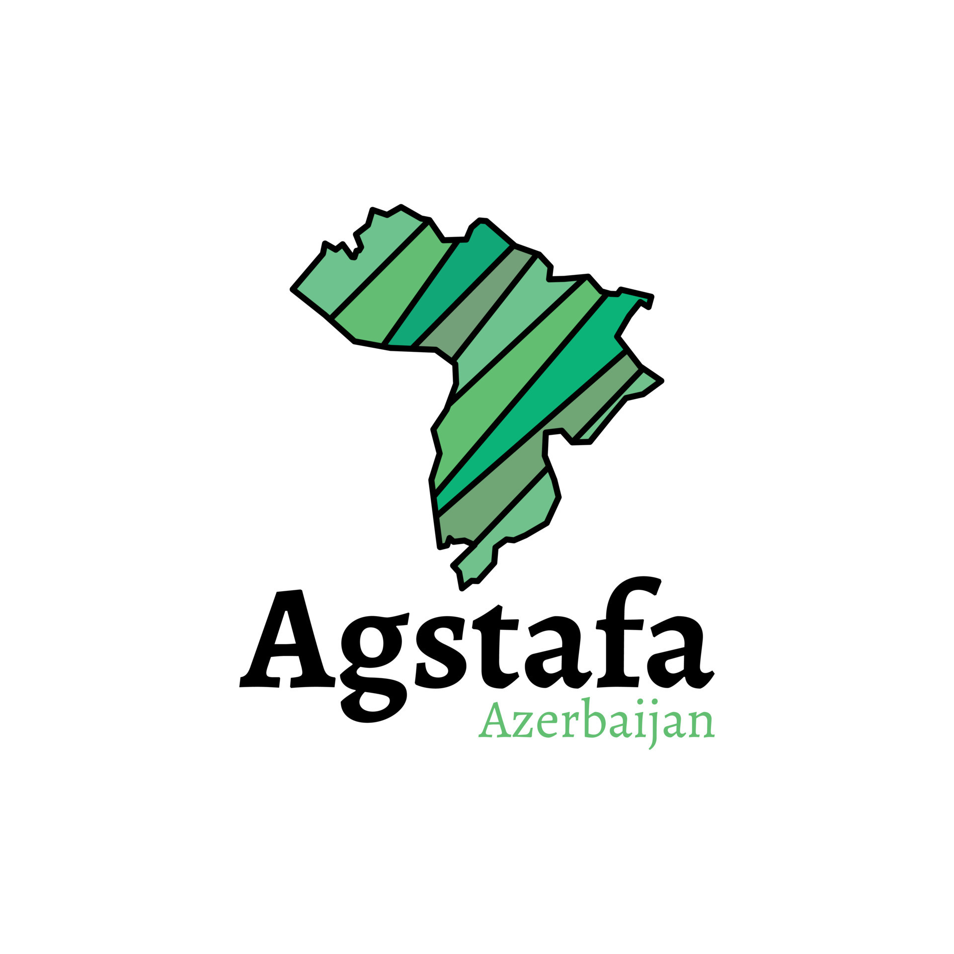 Agstafa map, Agstafa Highlighted on Azerbaijan MapMap of Azerbaijan