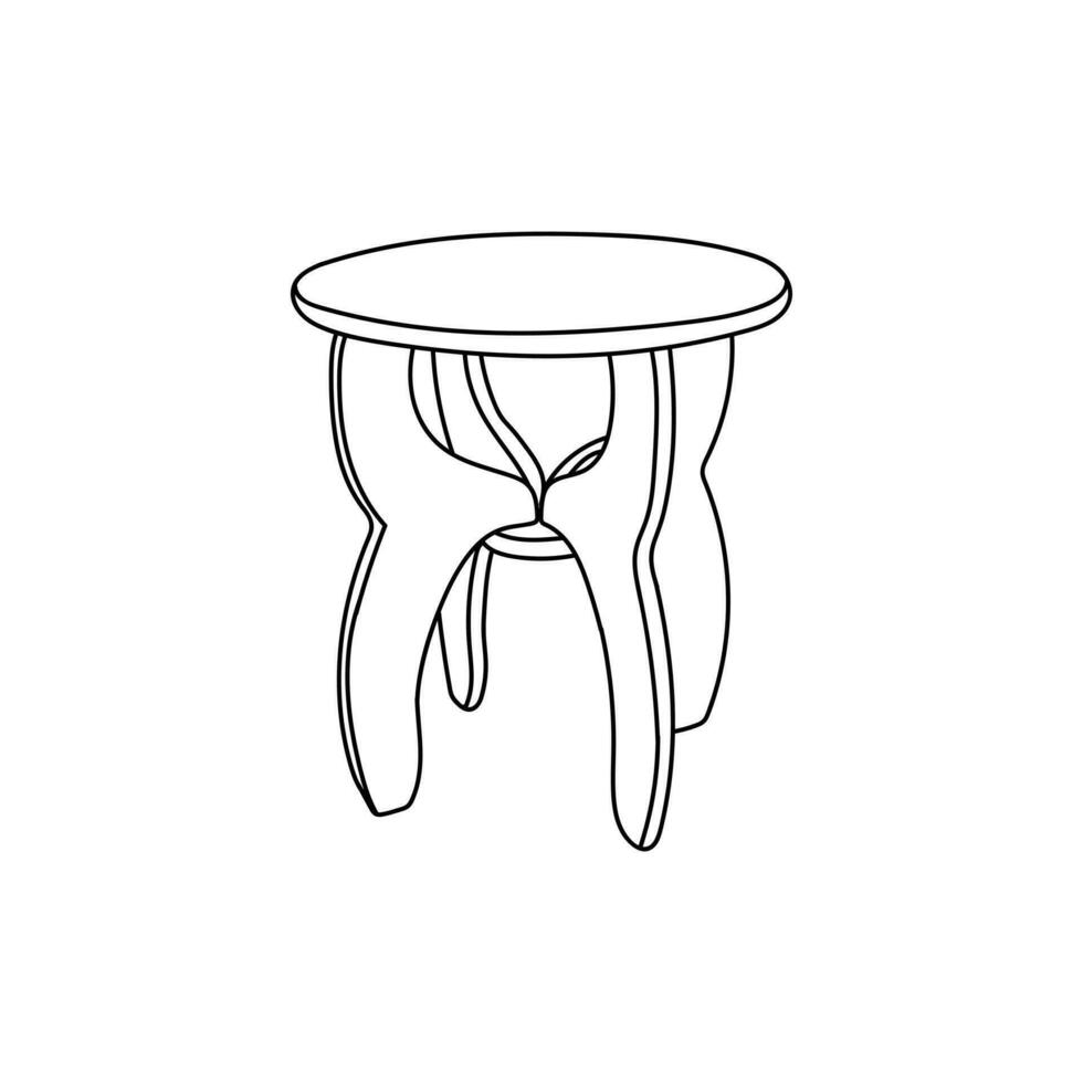 Table Minimalist Furniture,  Minimalist Furniture of Interior table line logo vector