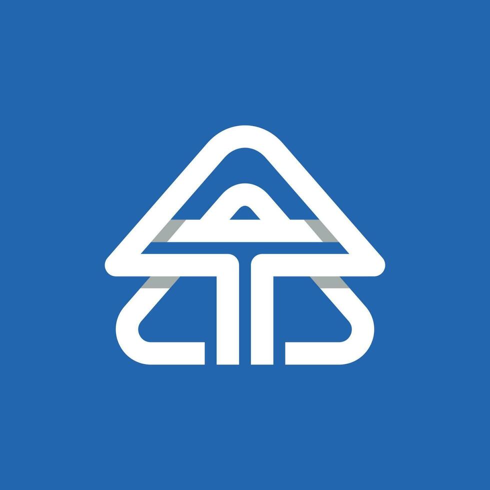 Letter T With Mountain Line Logo Design, Shape Logo Design Element, Graphic Element Illustration Template Design. vector