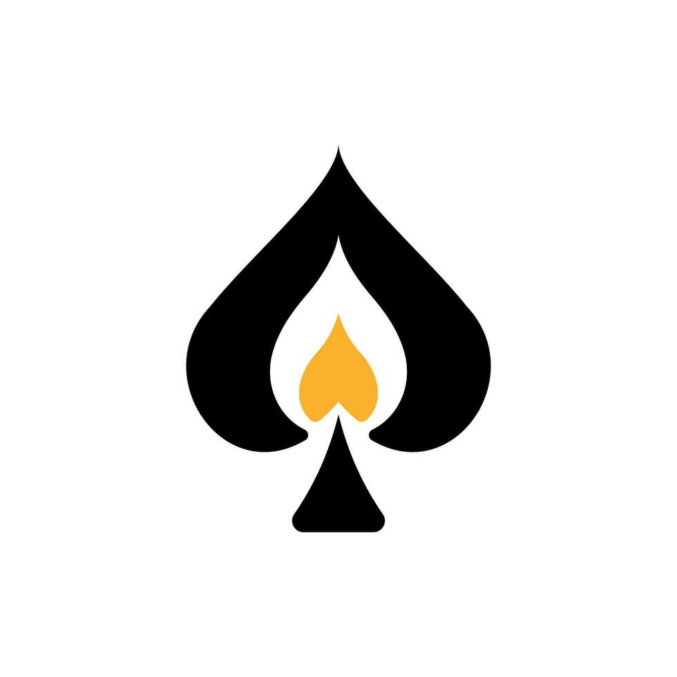 Spade Candle Light Creative Modern Logo, candle frame logo vector illustration
