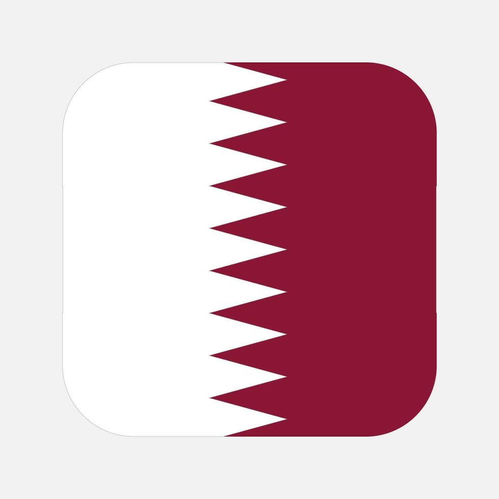Qatar flag simple illustration for independence day or election vector