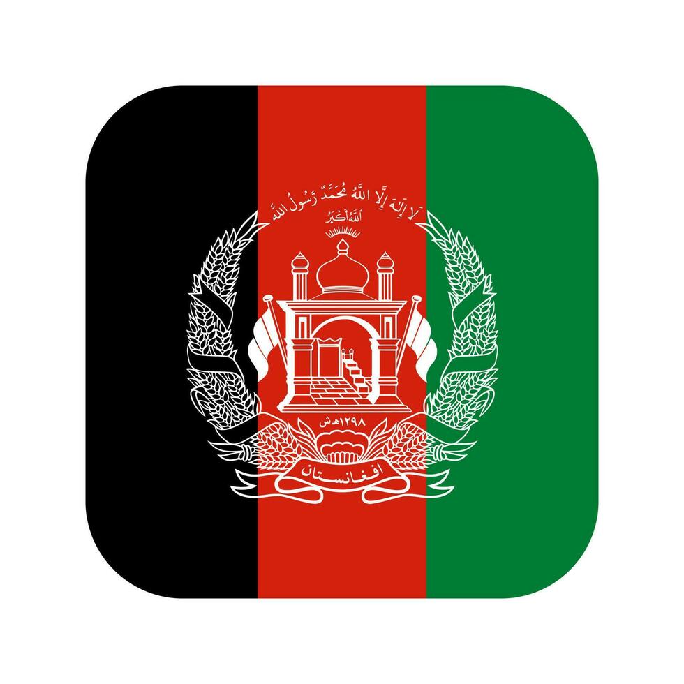 Afghanistan flag simple illustration for independence day or election vector