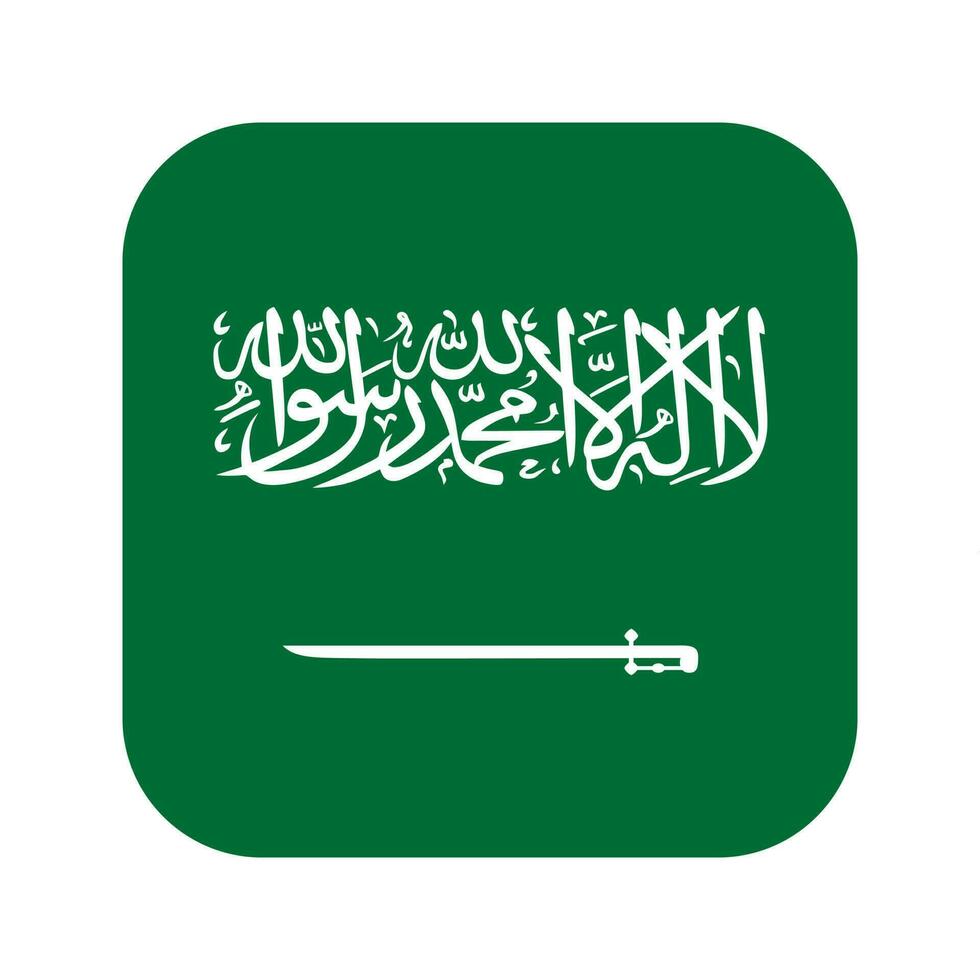 Saudi Arabia flag simple illustration for independence day or election vector