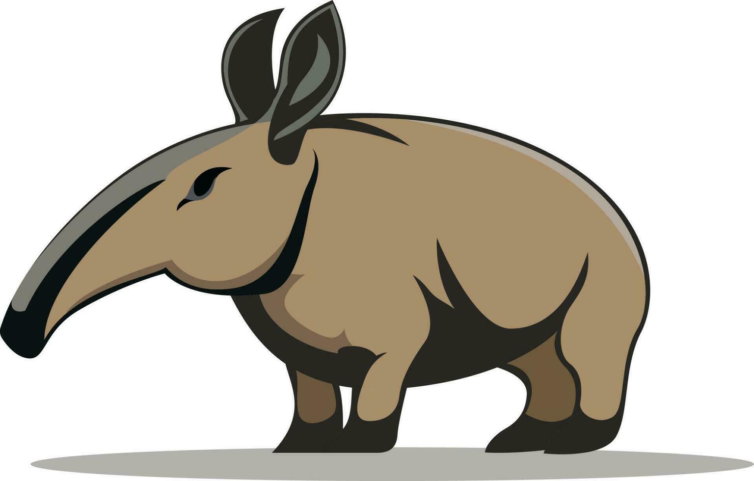 Aardvark animal cartoon or aardvark Orycteropus Afer vector image illustration