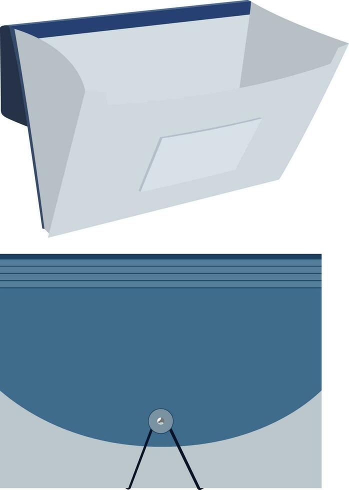Expanding File Folders vector illustration expanded paper folder vector image
