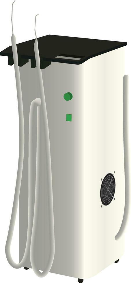dental suction unit vector suction power unit of dentistry vector image
