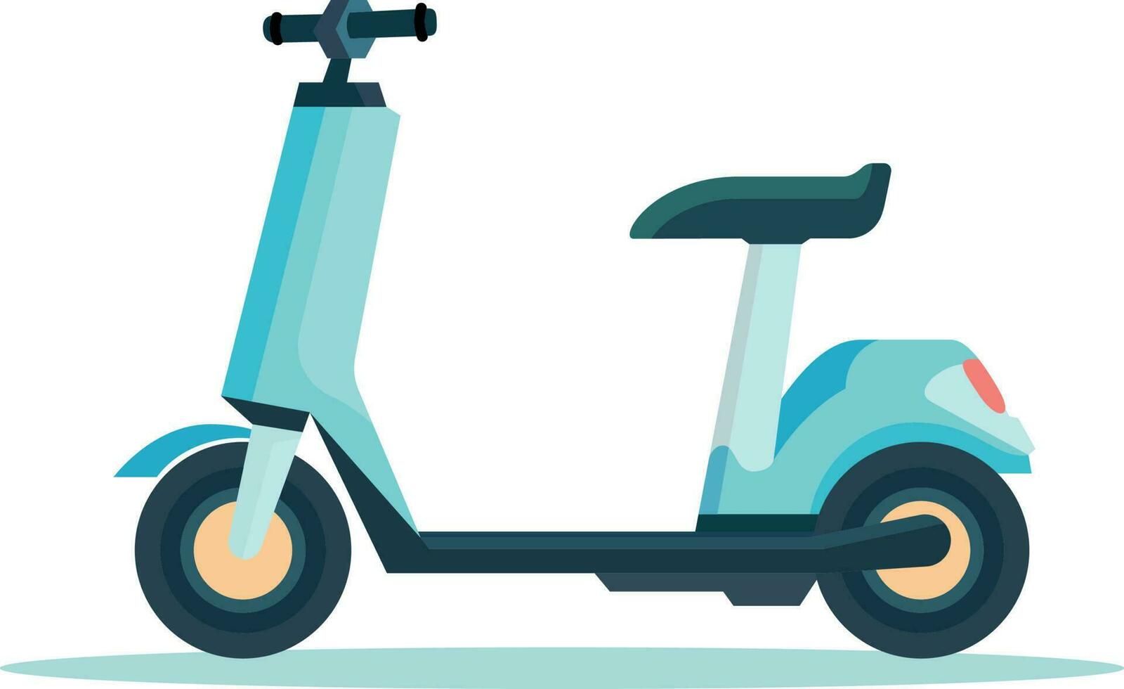 eléctrico scooter vector ilustración eléctrico bicicleta plano estilo vector imagen