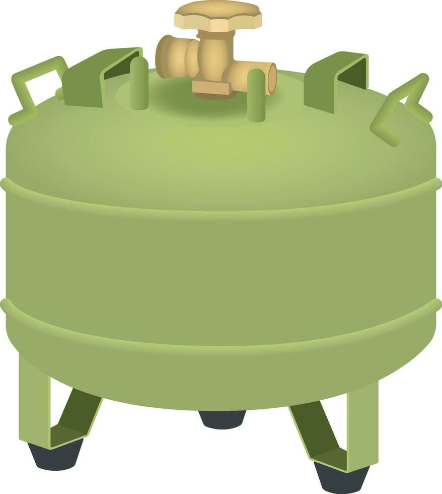 Air Compressor gas tank or air tank vector illustration image