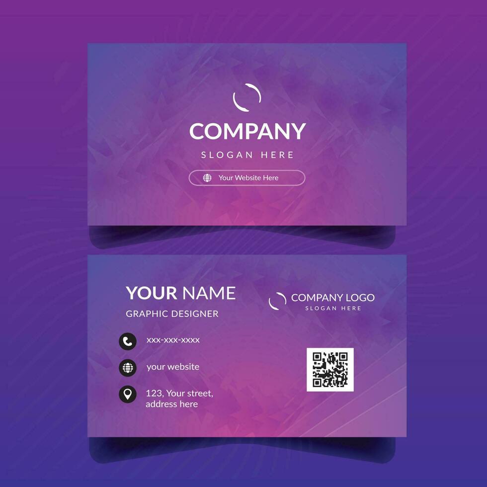 Business Card Template in RGB Color vector
