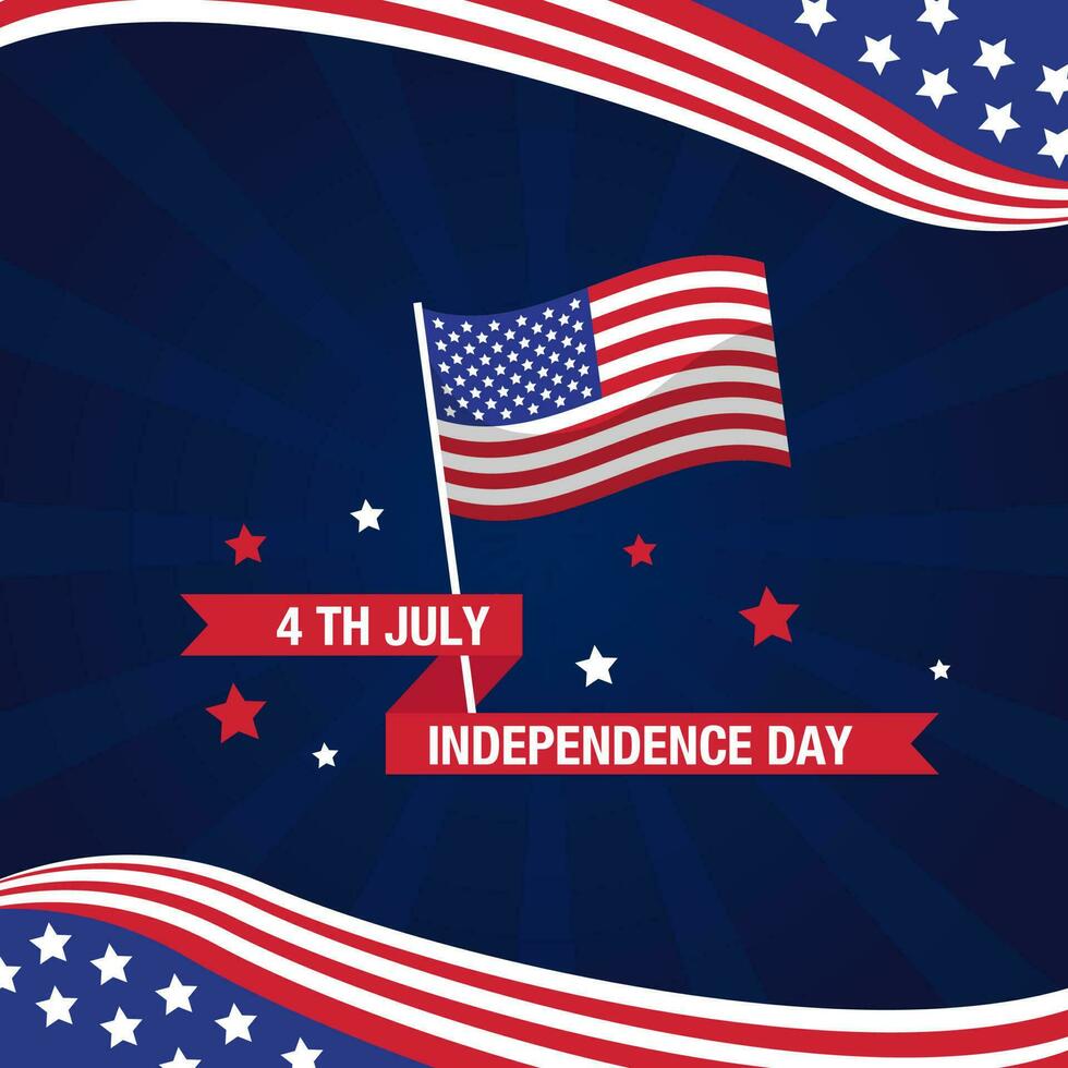 United States independence day flag 24319680 Vector Art at Vecteezy