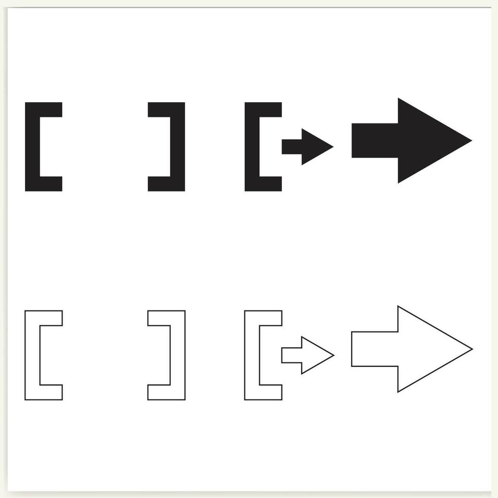 The free vector black arrow points to the left and the left arrow points to the right