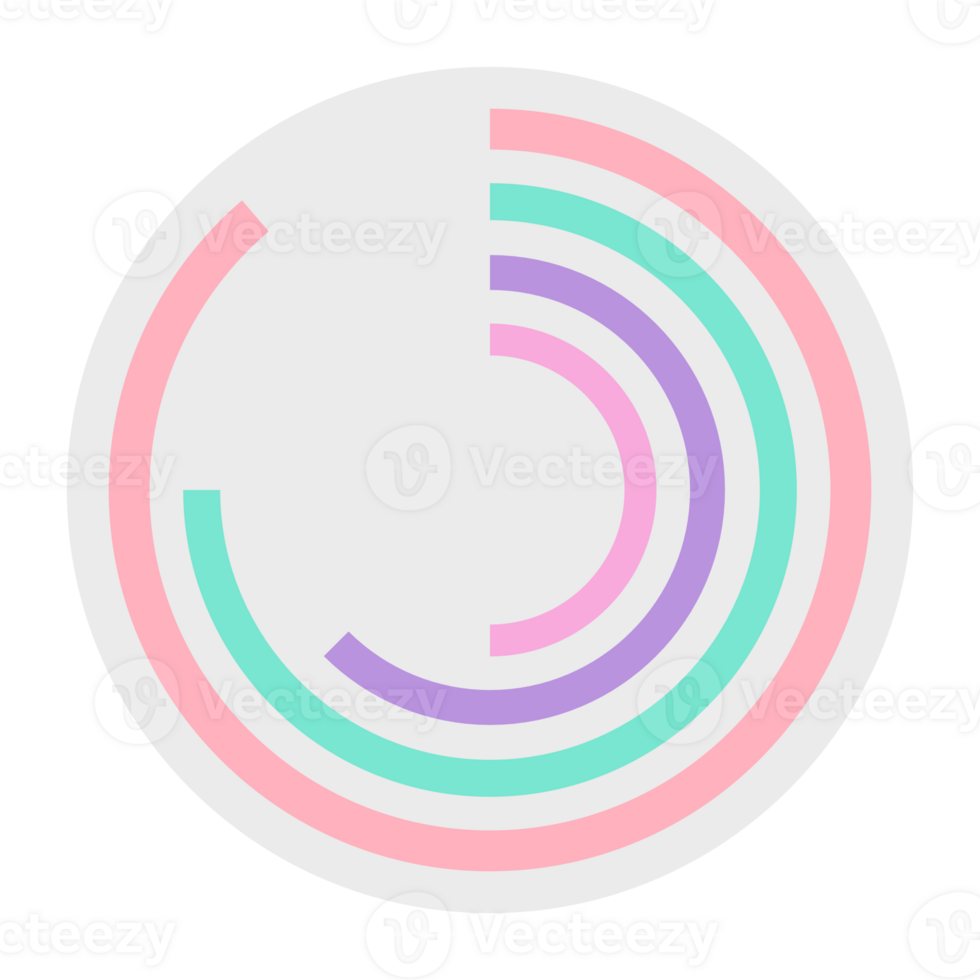 The Circle Shape Decoration in Presentation png