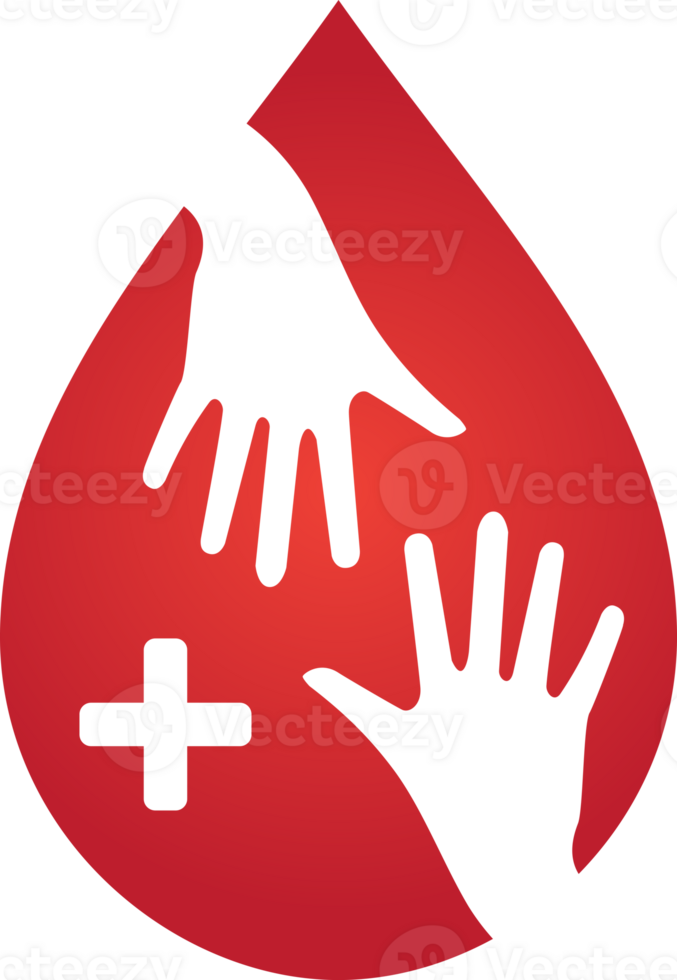 logotype blood donation, help the sick and needy. dropper with a drop of blood illustration png