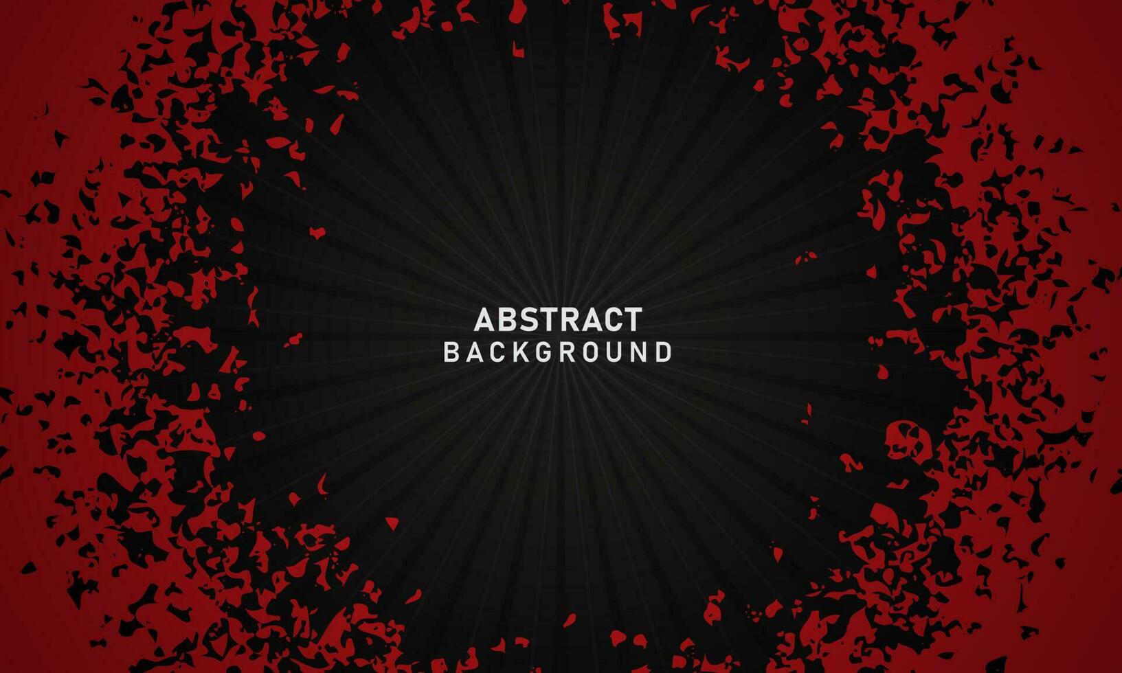 Textured black red grunge background vector