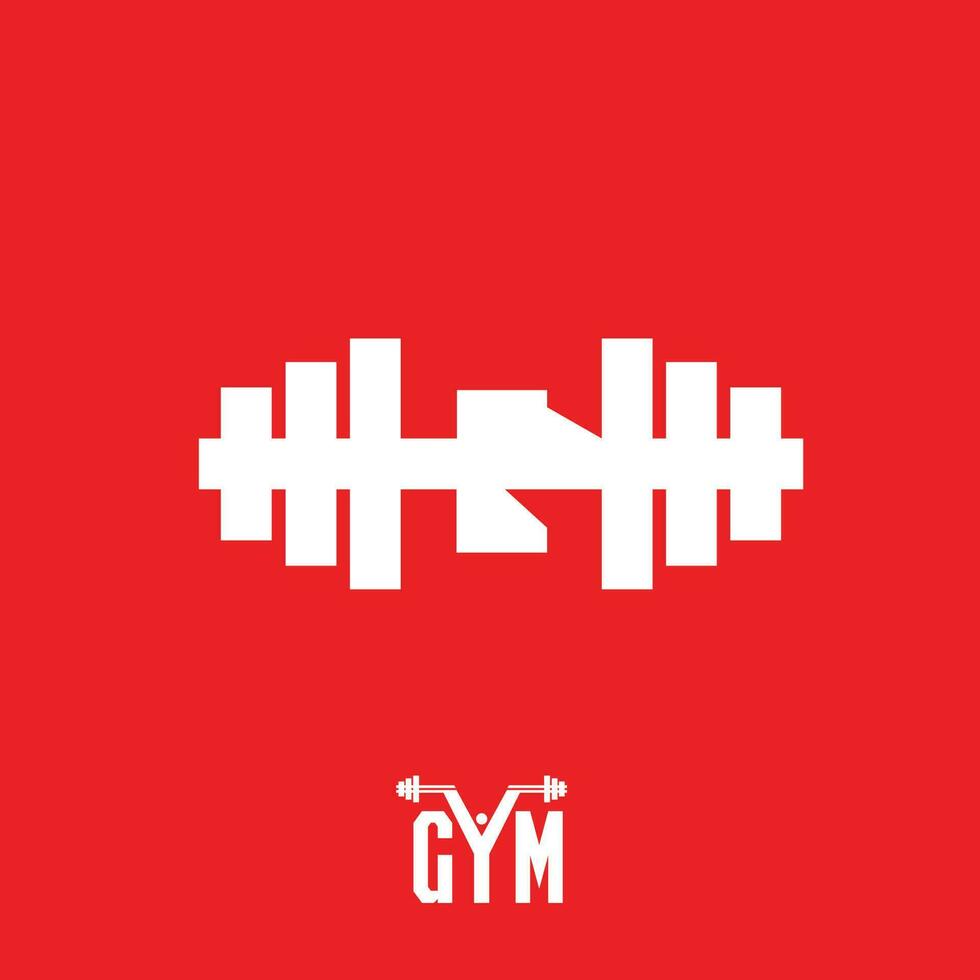 G barbell as Gym logo. initial G, vector. perfect fit for Gym club or Sport symbol. vector