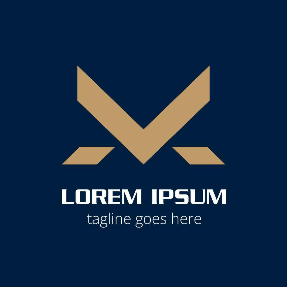 MV monogram logo. this is a simple elegant and modern logo. vector