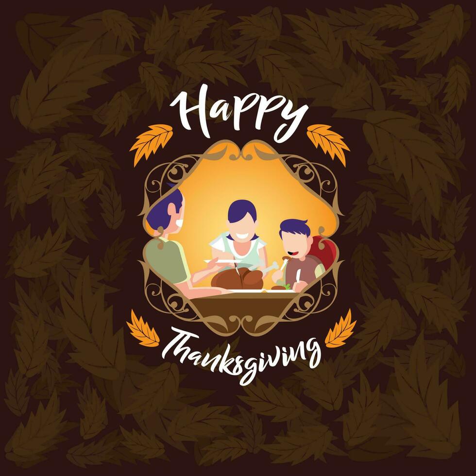 Happy Thanksgiving vector illustration