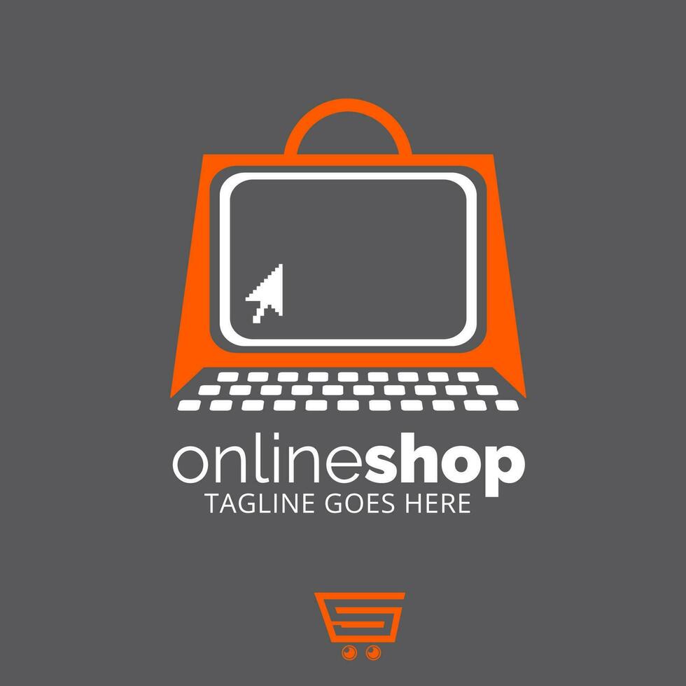 Online shop symbol set concept vector