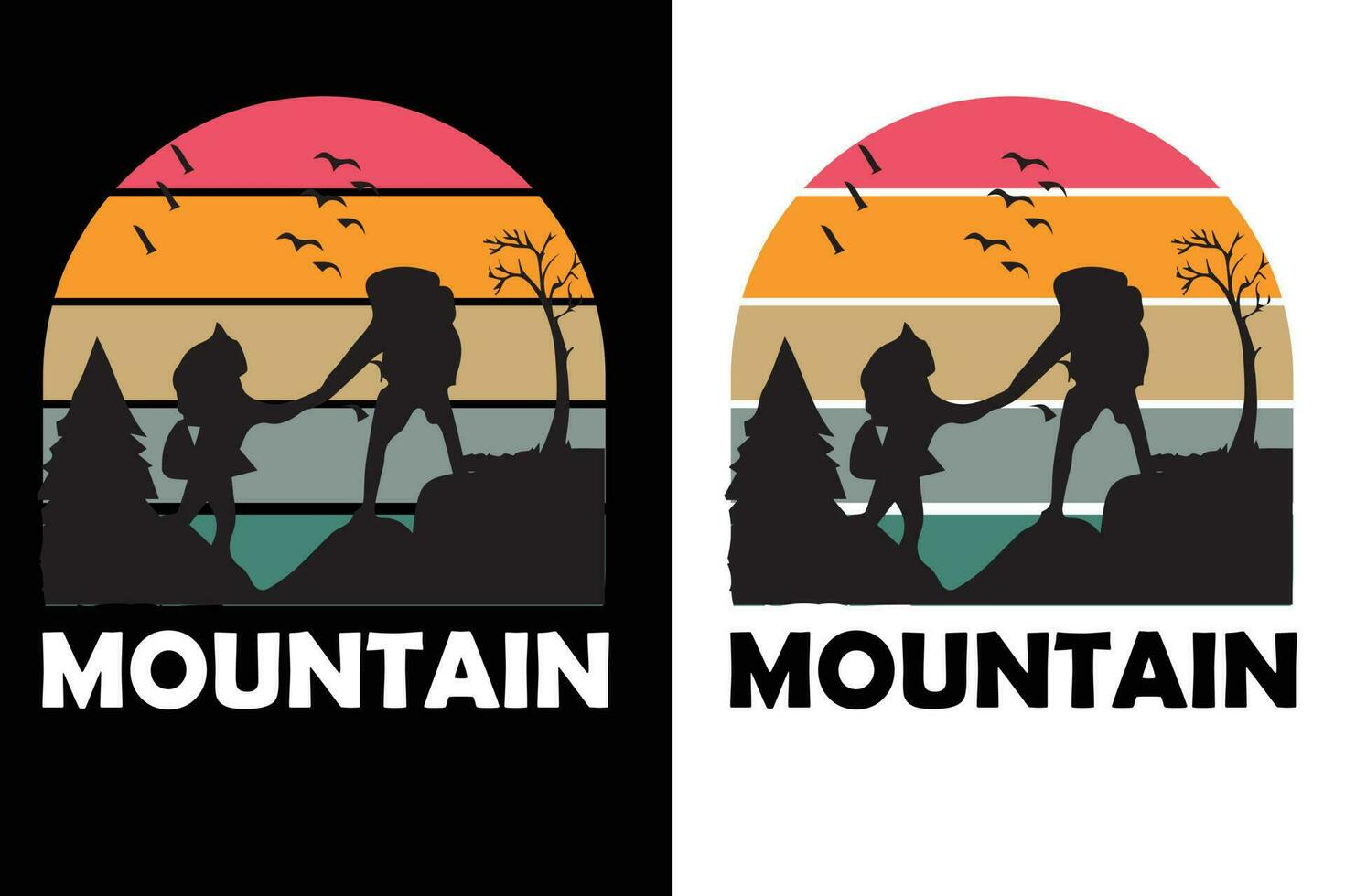 Mountain, hiking, ride, vector t shirt design free download