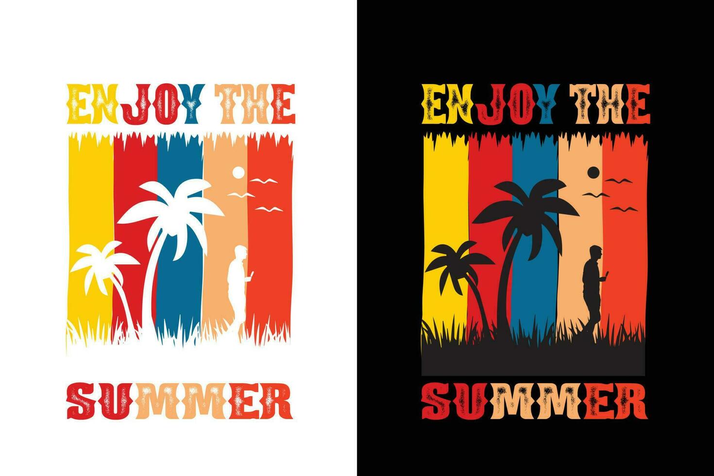 Summer t shirt design vector free download