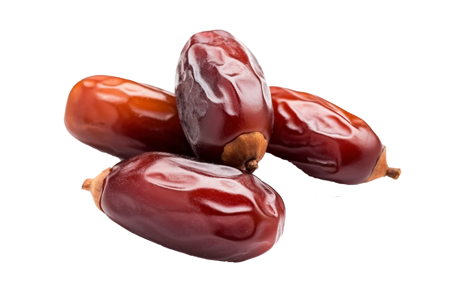 Dates fruit isolated on Transparent background, generate ai png