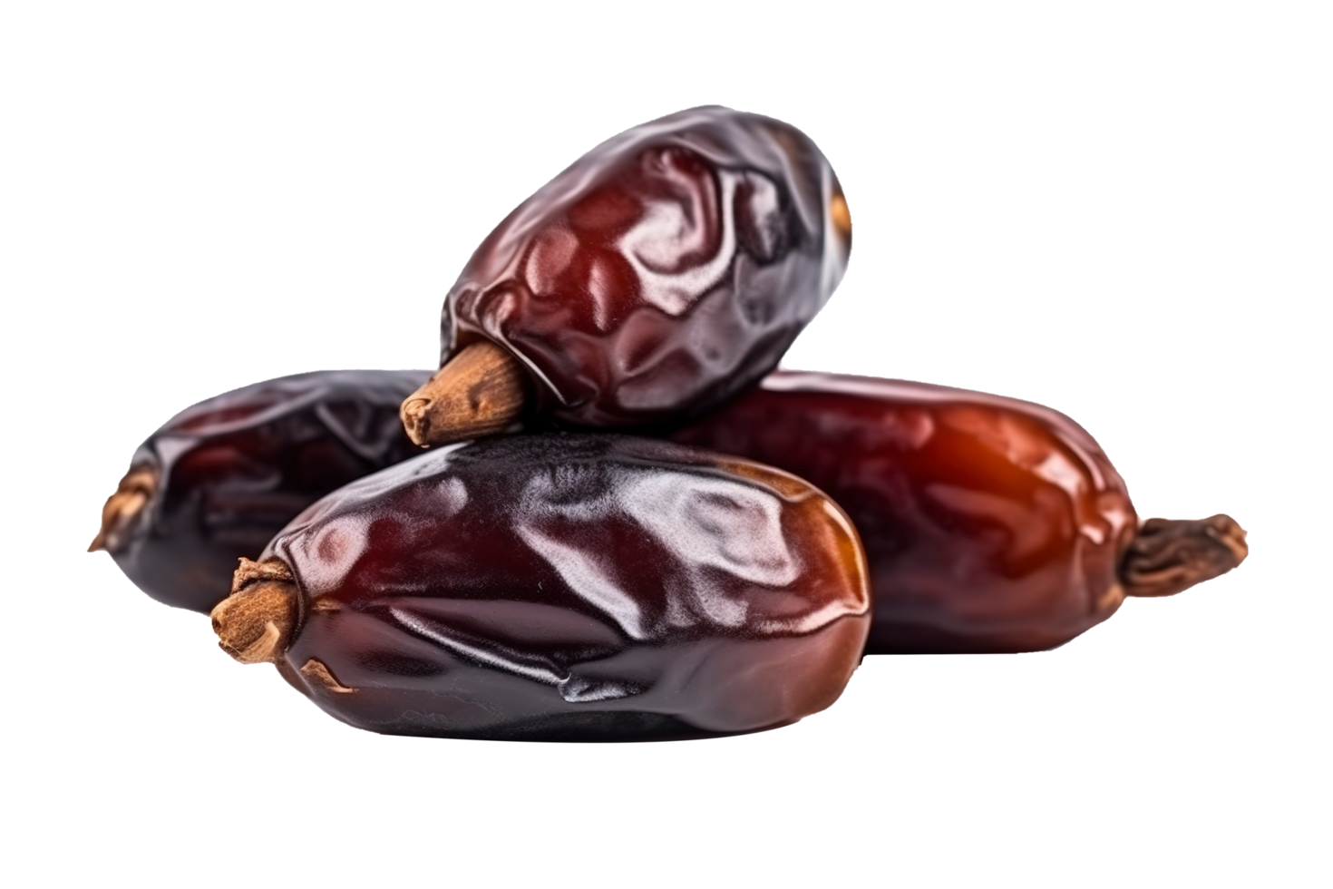 Dates fruit isolated on Transparent background, generate ai png