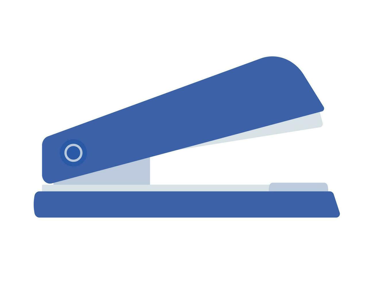 azul plano engrapadora icono clipart vector para colegio y oficina papelería