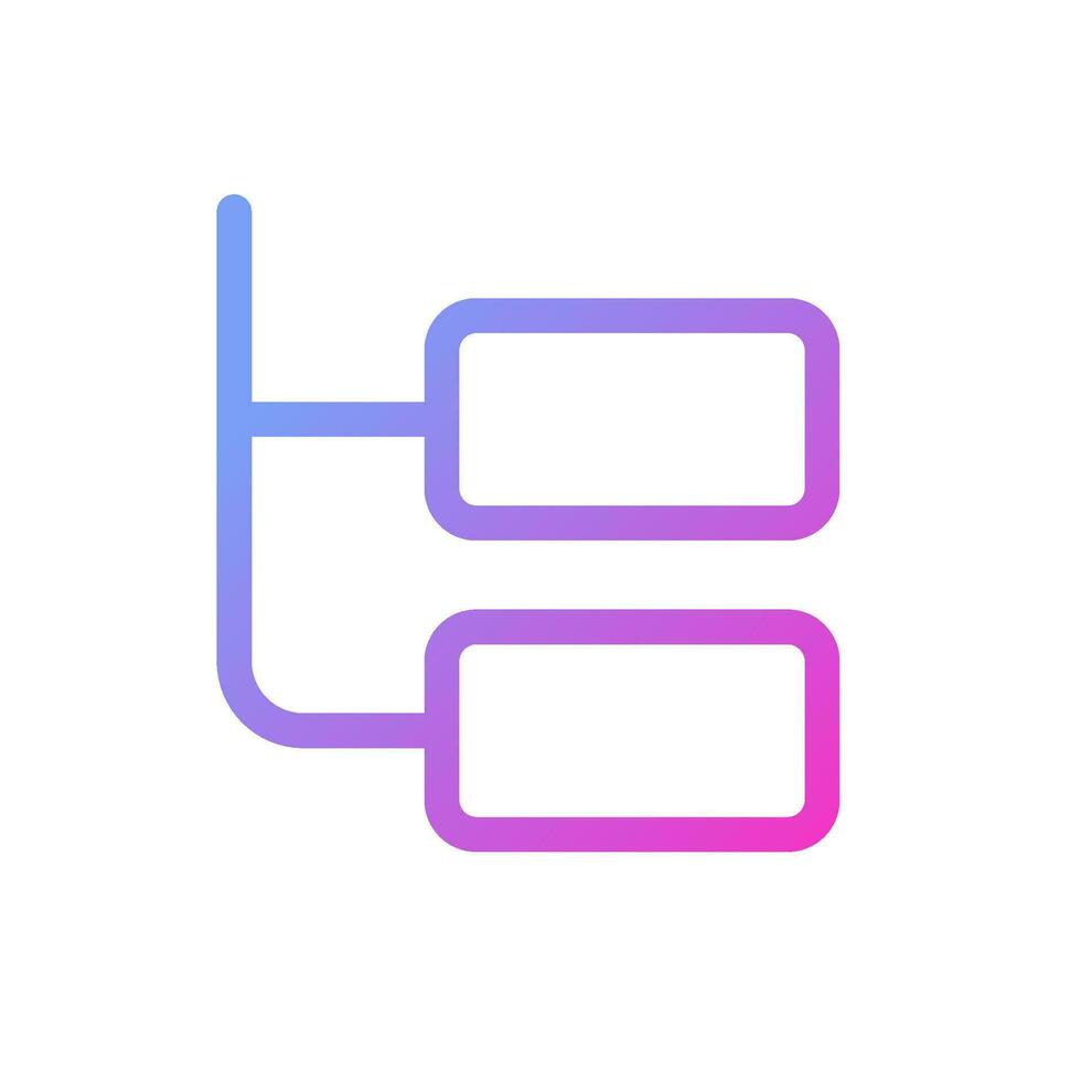 Online chat thread pixel perfect gradient linear ui icon. Message blocks. Online communication. Line color user interface symbol. Modern style pictogram. Vector isolated outline illustration