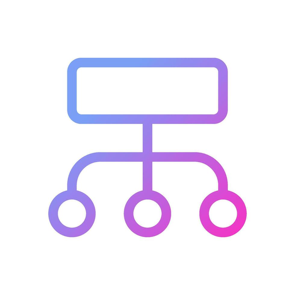 Data structuration process pixel perfect gradient linear ui icon. Infographic plan. Business strategy. Line color user interface symbol. Modern style pictogram. Vector isolated outline illustration