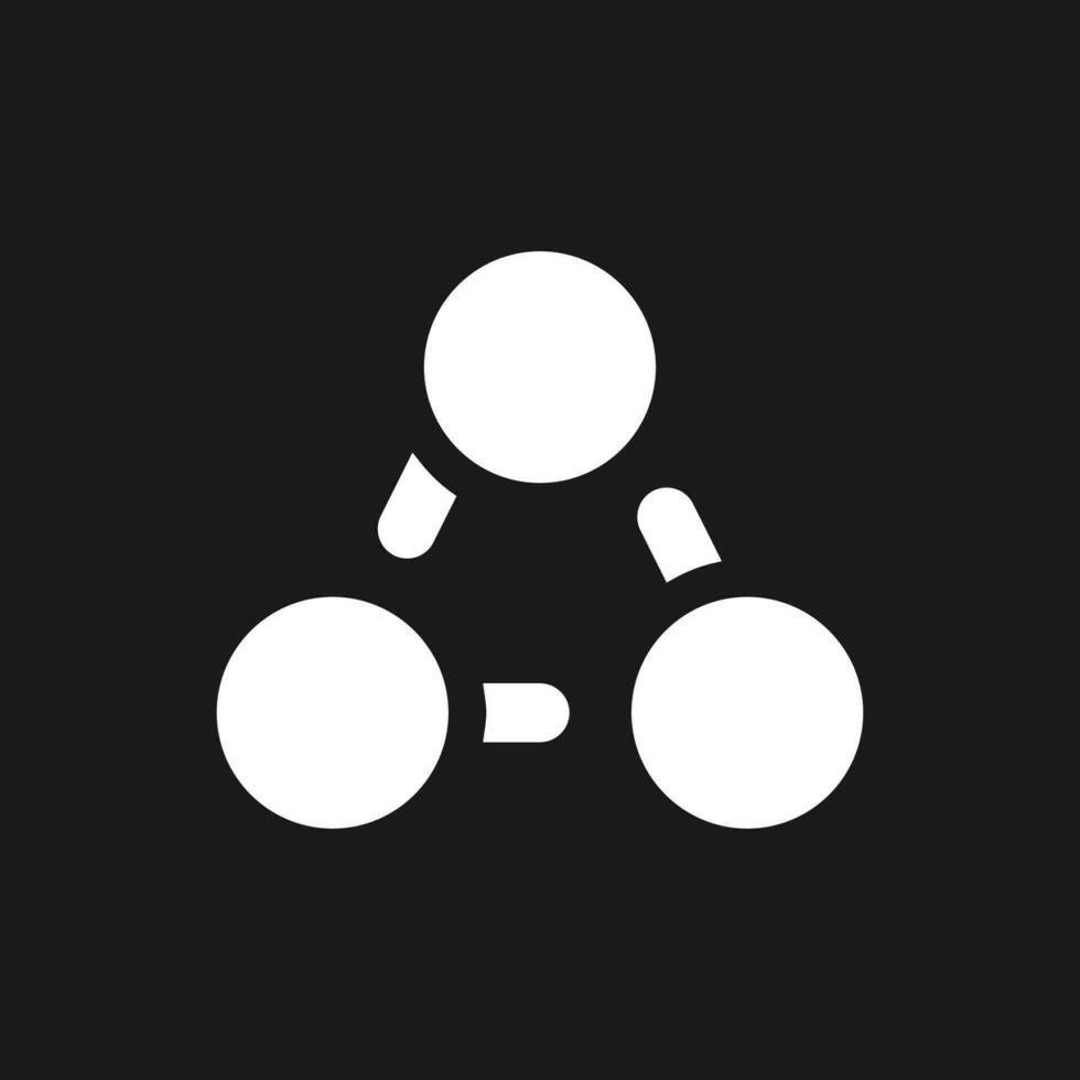 Teamwork improvement pixel dark mode glyph ui icon. Project management. User interface design. White silhouette symbol on black space. Solid pictogram for web, mobile. Vector isolated illustration