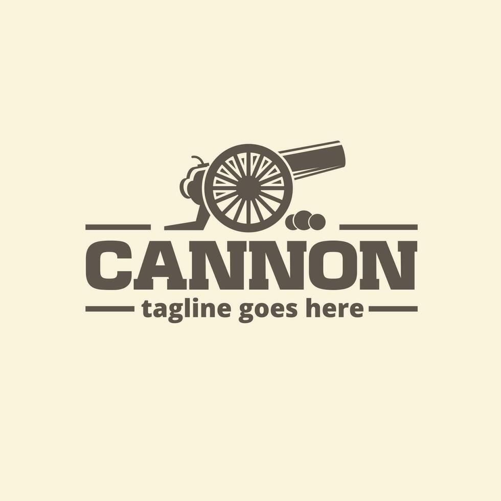 Cannon symbol vector illustration