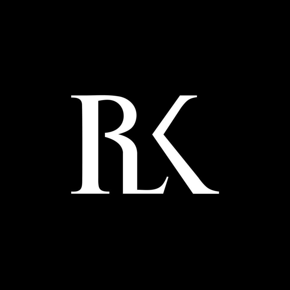 RLK monogram symbol vector