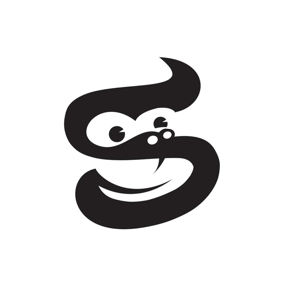 S letter based Monkey head logo. vector